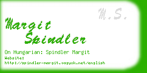 margit spindler business card